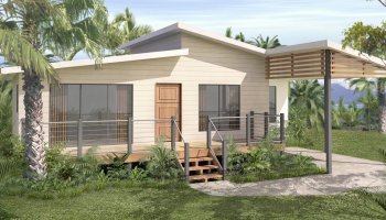 2 Bed + Carport House Plan:102KR