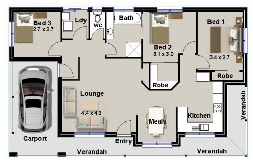 Colonial house plan