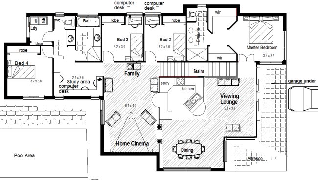 lower floor 2 storey