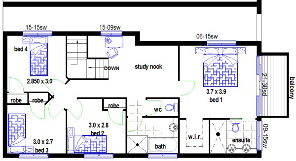 upper floor townhouse