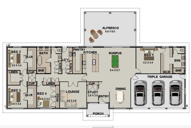 2 Bedroom House Plans