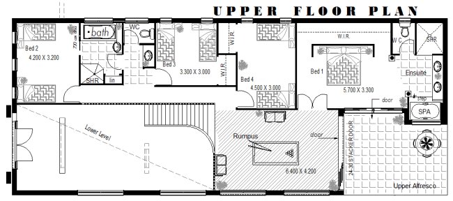 3  bed -study upper floor