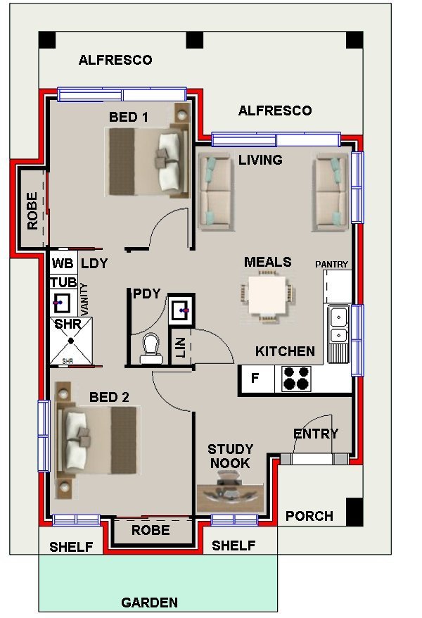 2 BED GRANNY FLAT