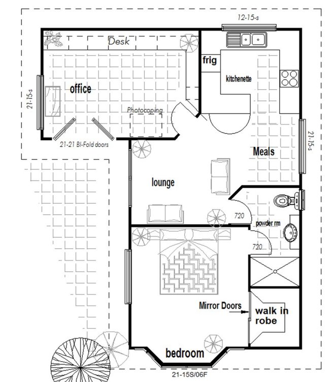 l shaped granny flat