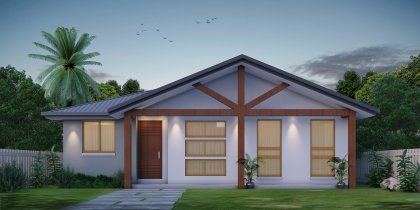 3 Bedroom Small Home Plan