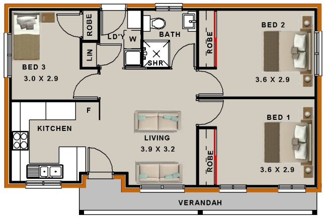 3 Bedroom small house or granny flat